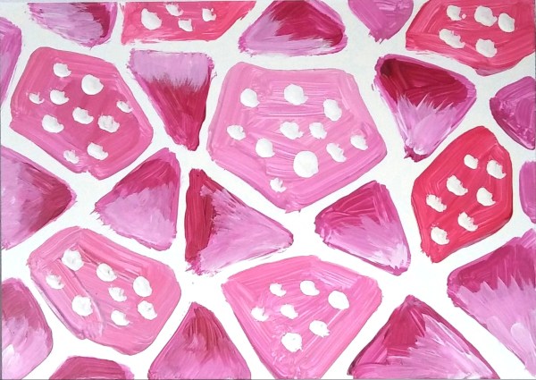 Pink with white dots